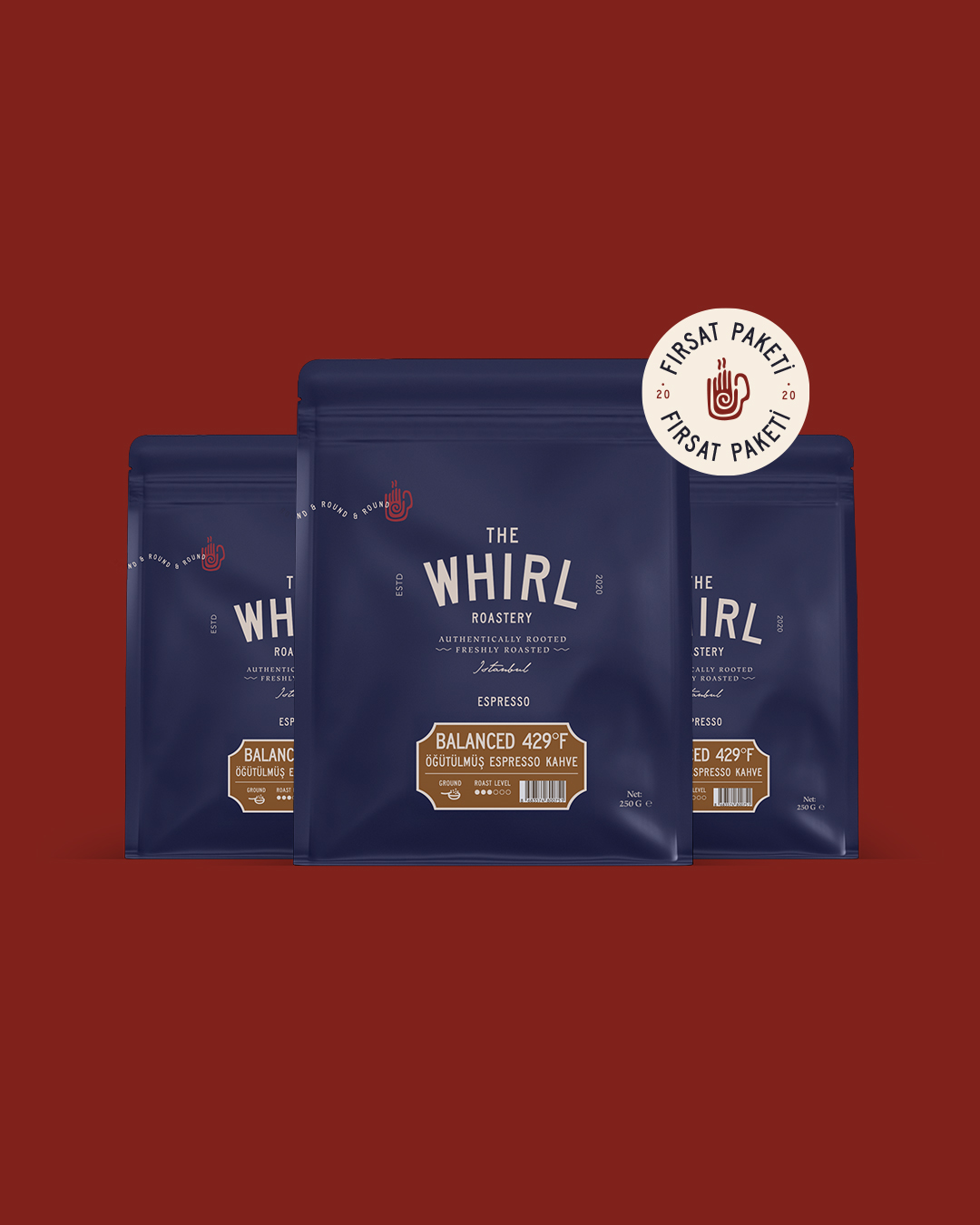 ESPRESSO BALANCED 429°F ÇEKİRDEK KAHVE 3*250 g