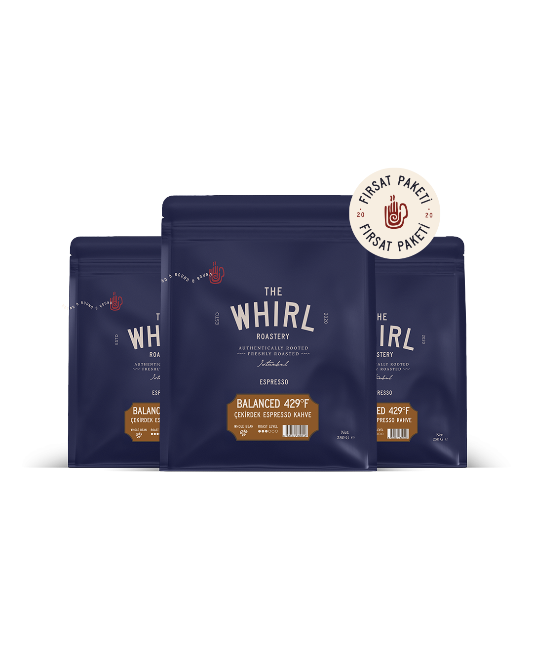 ESPRESSO BALANCED 429°F ÇEKİRDEK KAHVE 3*250 g