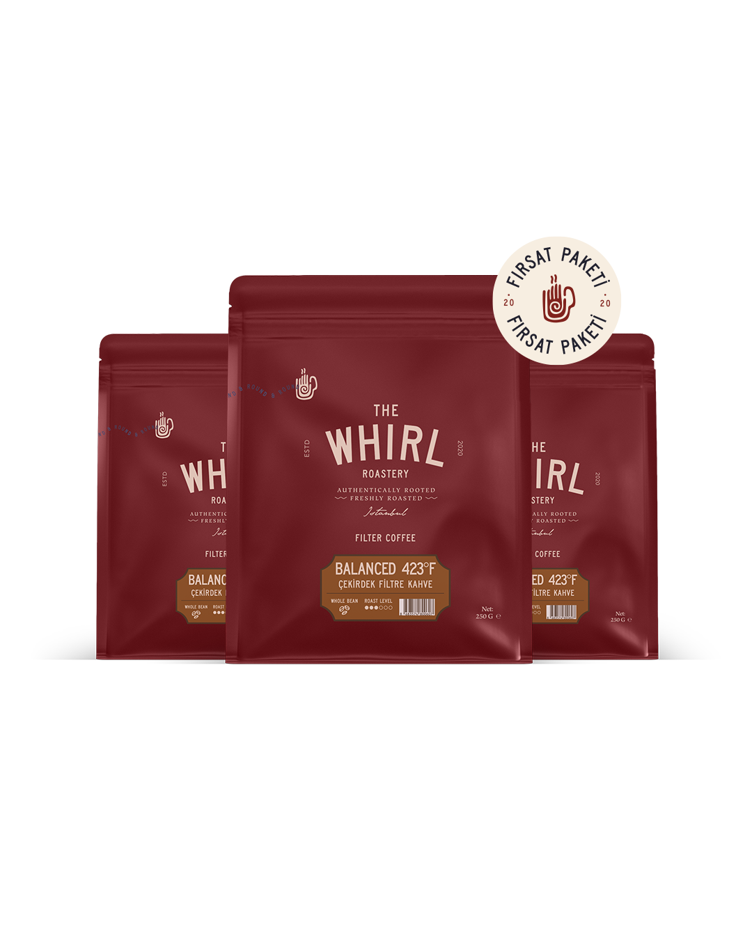 FİLTRE BALANCED 423°F ÇEKİRDEK KAHVE 3*250 g